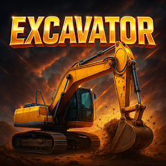 Excavator Construction Zone